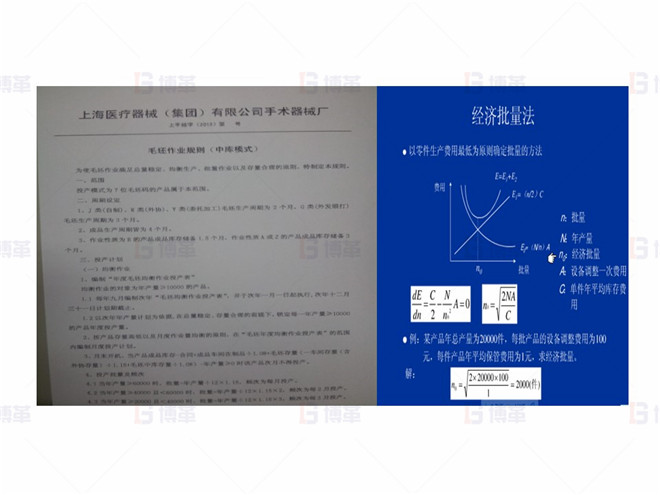 上海某醫療器械廠存貨周轉率提升案例 經濟批量的設置